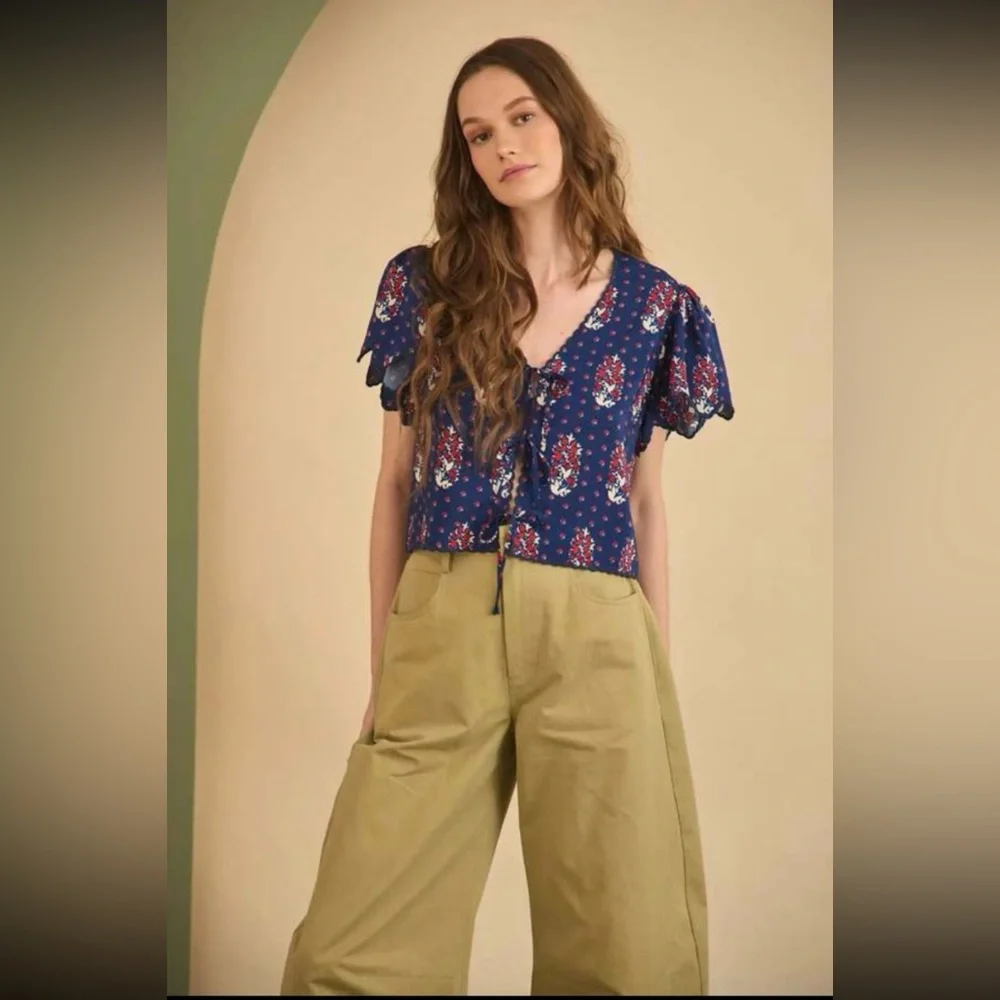 Hunter Bell Mabel Pant in Sage Sz 12 NWT Barrel - Picture 11 of 12